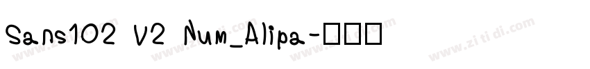 Sans102 V2 Num_Alipa字体转换